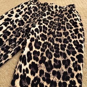 Zara leopard jogger pants